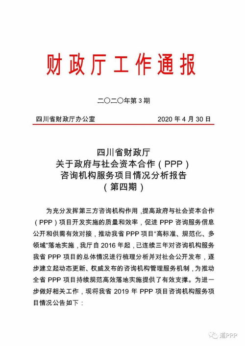 四川省政府與社會資本合作（PPP）咨詢機(jī)構(gòu)服務(wù)項(xiàng)目分析報(bào)告——聚焦項(xiàng)目策劃與公關(guān)服務(wù)